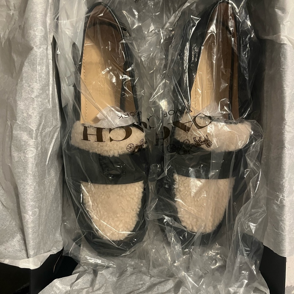 Coach Women's Leah Shearling Loafer - Picture 3 of 6